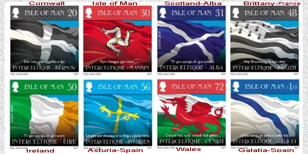 celtic flag stamps